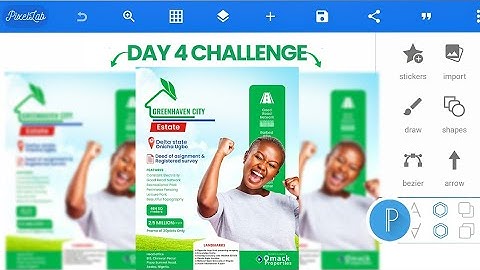 ‎How to Design a Real Estate Flyer in PixelLab | Day 4 Challenge