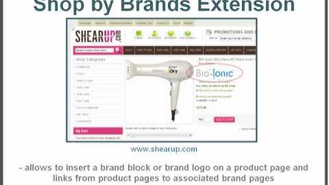 Magento Shop by Brand Extension from Aitoc