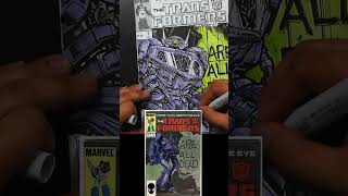 MARVEL ARTIST draws FAMOUS COMIC COVERS! TRANSFORMERS #5 @BoxOfficeArtist