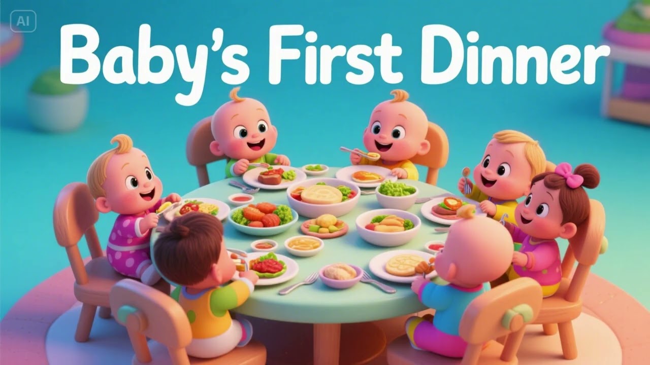 Baby’s First Dinner Song | Nursery Rhymes & Kids Songs