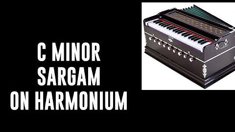 C Minor Scale Sargam on harmonium for daily riyaz