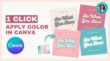 Save Time! 1-Click Apply Color in Canva | Easy Tutorial