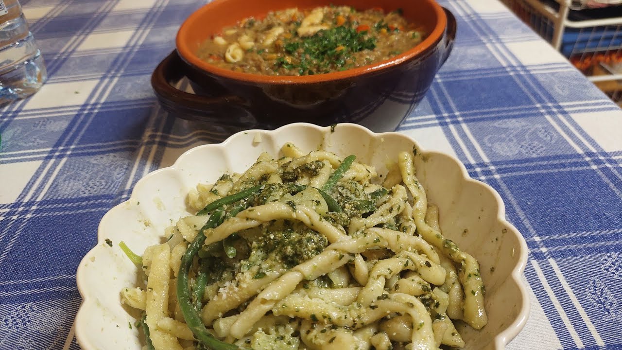 Pasta Al Pesto Pasta E Lenticchie fusilli Al Ferro E Cavatelli fatta A pasta-al-pesto-pasta-e-lenticchie-fusilli-al-ferro-e-cavatelli-fatta-a