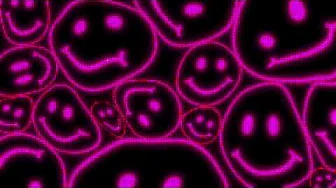 Pink Warped LED Smiley Face Background || 1 Hour Looped HD