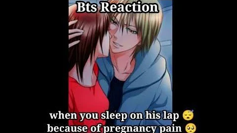 bts imagine : when you sleep in his lap 😴 because of pregnancy pain 🥺 #btsimagines #btsff #bts