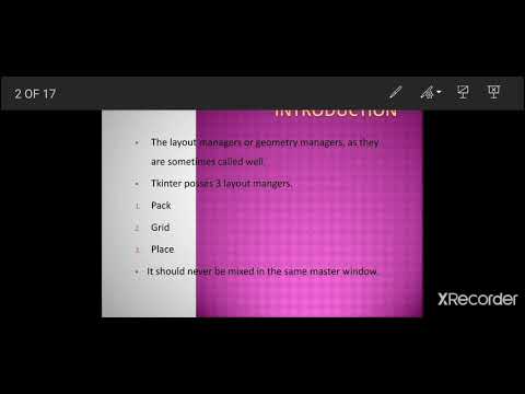 Python Geometry managers - Student Seminar  | Niji George
