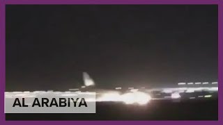 Saudi Airlines plane made an emergency landing at King Abdul Aziz Airport Resimi