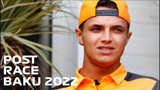 Lando Norris Post RACE interview after the azerbaijan Grand Prix #f1 #landonorris