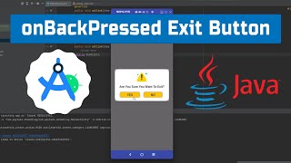 onBackPressed-Custom Alert Dialog-Custom Exit Button method in android studio screenshot 3