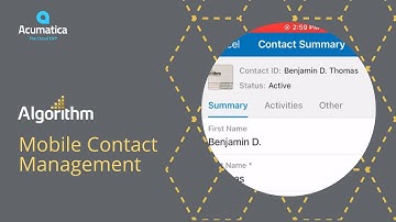 Acumatica Mobile Contact Management