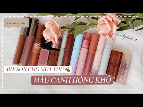 Video Mình mix son màu cánh hồng khô cho mùa thu | YSL,... - youtube