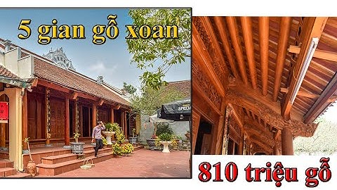 Mẫu nhà gỗ xoan 5 gian 15m x 7.7m quá đẹp || DI SẢN TRUNG HƯNG 08.1800.1886