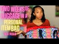 Tips for Packing A (Spirit) Personal Item Bag: FUNemployment