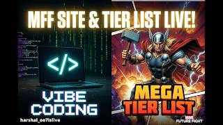 VIBE CODING 🖥️ MY MFF SITE - www.ezzygamestats.com & HUGE MEGA HERO TIER LIST! 💻🔥 (LIVE STREAM) screenshot 1