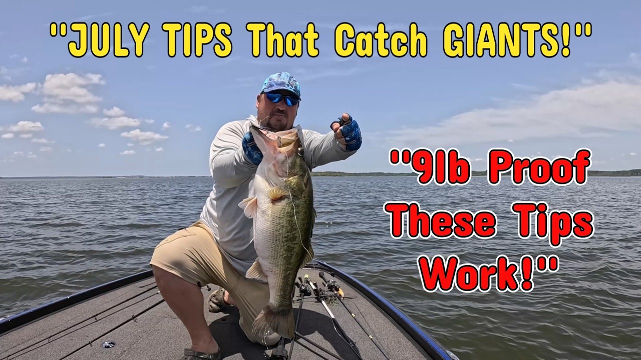 ''Flutter Spoon Bass Fishing Tips for July (Big Fish Caught!)''