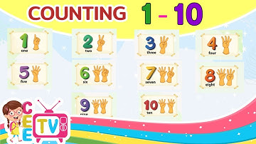 Counting Objects 1 to 10 | Count and Spell | Kindergarten Lessons | Math for Kids