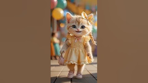 “Realistic Tiny Kittens Walk Like Fashion Models | Adorable Cat Runway Moments 🐾💖”