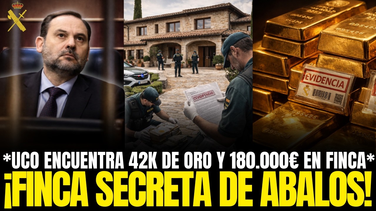 OPERACIÓN UCO | UCO encuentra 42 KILOS DE ORO en finca secreta de ÁBALOS | 2,3M€ sin justificar