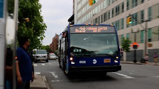 MTA New York City Bus: 2019 Nova Bus LFS #8628 on the Bx28 Bus.