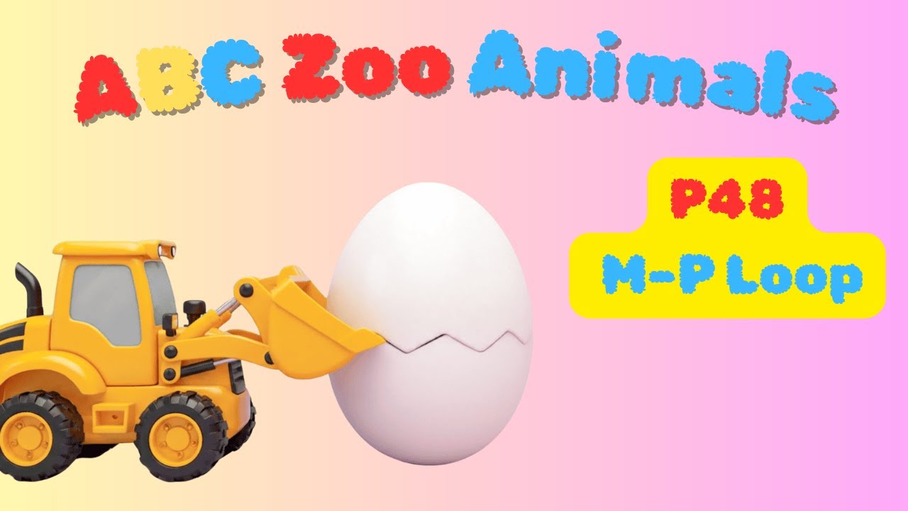 ABC Animals P48 M–P Loop | Animal Song For Kids | Nursery Rhyme