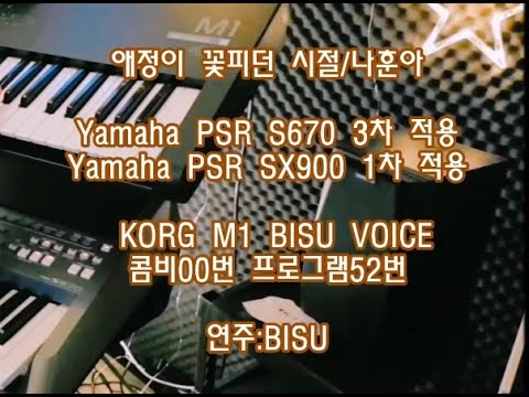 전자올겐 애정이 꽃피던 시절/나훈아 Yamaha PSR <strong>S670</strong> Yamaha PSR SX900 적용