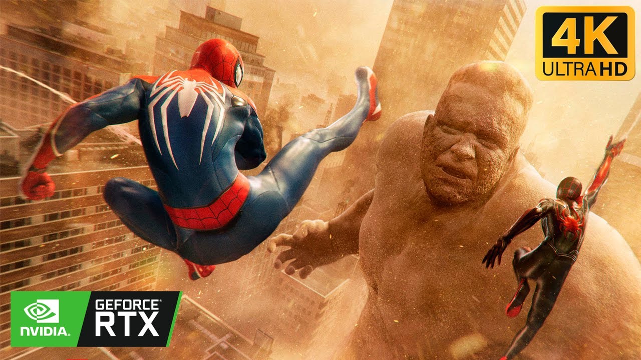 Spiderman 2 - Битва с боссом Песочным человеком - (RTX 5090) Ультрареалистичная графика (4K)