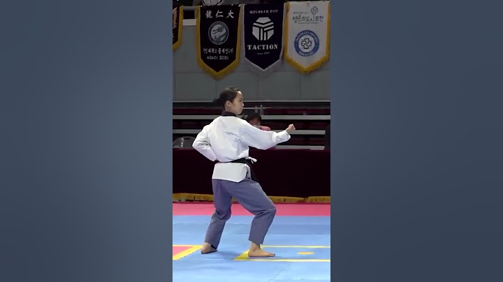 품새 천재 칼각 옆차기