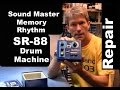 Sound master sr88 rparation de bote  rythmes analogique vintage mf54