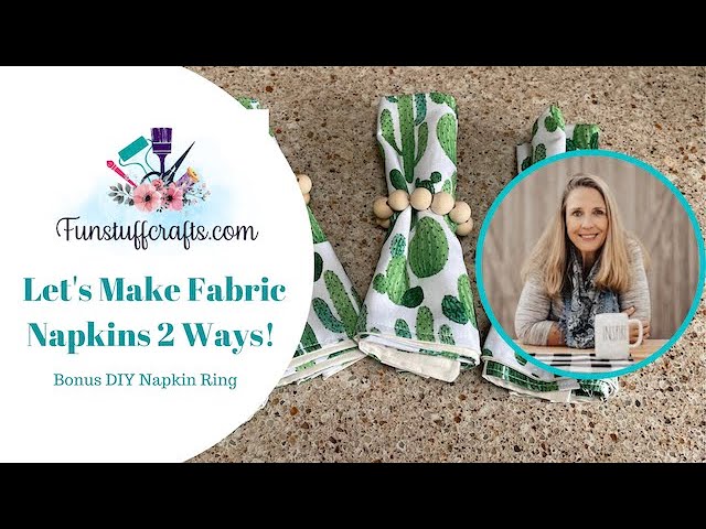 How to sew mitered corner napkins - Video tutorial — Sew DIY