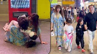 Sara & Arfeen Khan's Cute Kids Moment Captured At The Mumbai Airport! Full FAM-JAM!