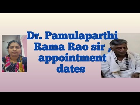 Dr. Pamulaparthi Rama Rao… #ayurveda #appointment #pamulaparthi # ...