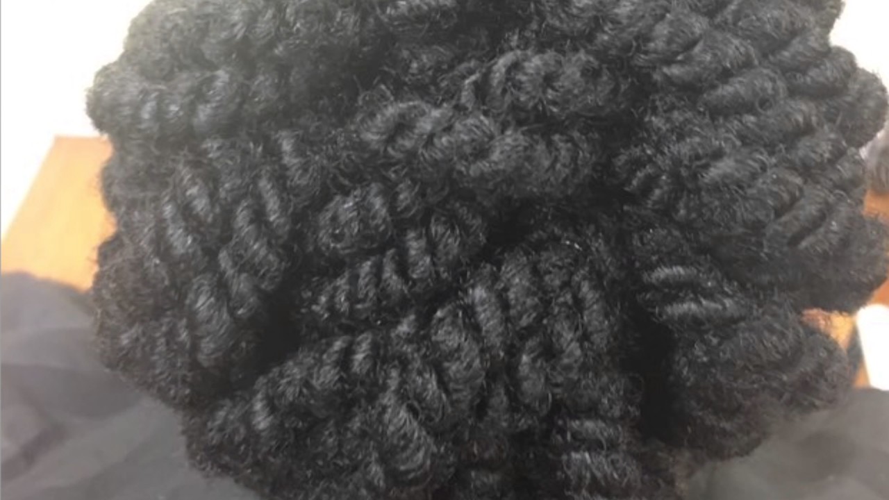 natural hair growth treatment Elegant Two Strand Twisted Updo