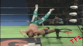 Half-Nelson Suplex delivered to Misawa