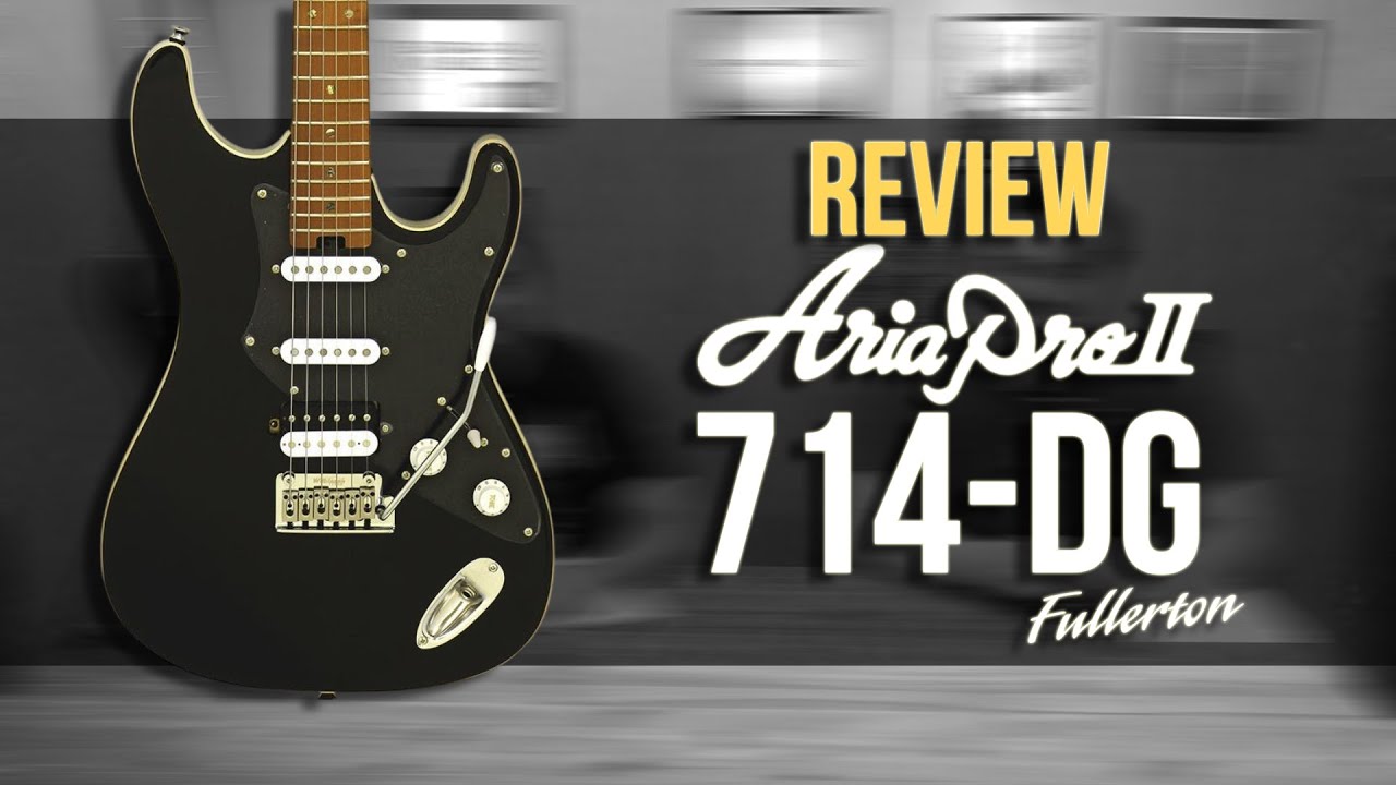 Review Guitarra Aria Pro II 714-DG Fullerton | com Leo Bizzo