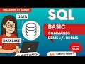 What is Data | What is Database | DBMS V/S RDBMS | Data types | Constraints |Basic SQL Commands