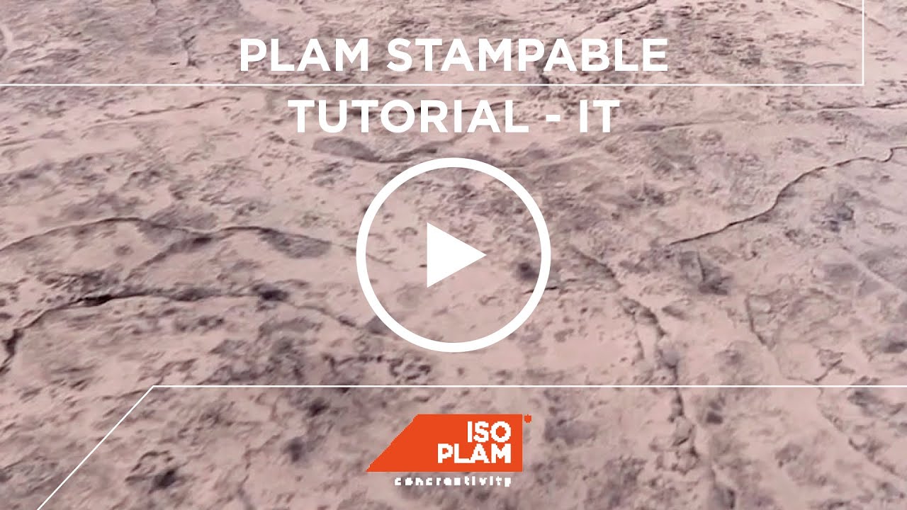 Pavimenti in cemento stampato – Guida alla posa del Plam Stampable di Isoplam®