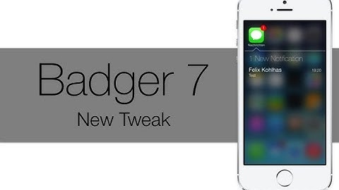 New Tweak iOS 7 - Badger 7