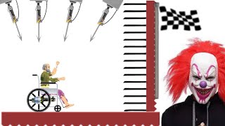 This Old Uncle Is Scary 😱 | Happy Wheels Gameplay Android iOS Game | mythpath happy wheels | Happy screenshot 2