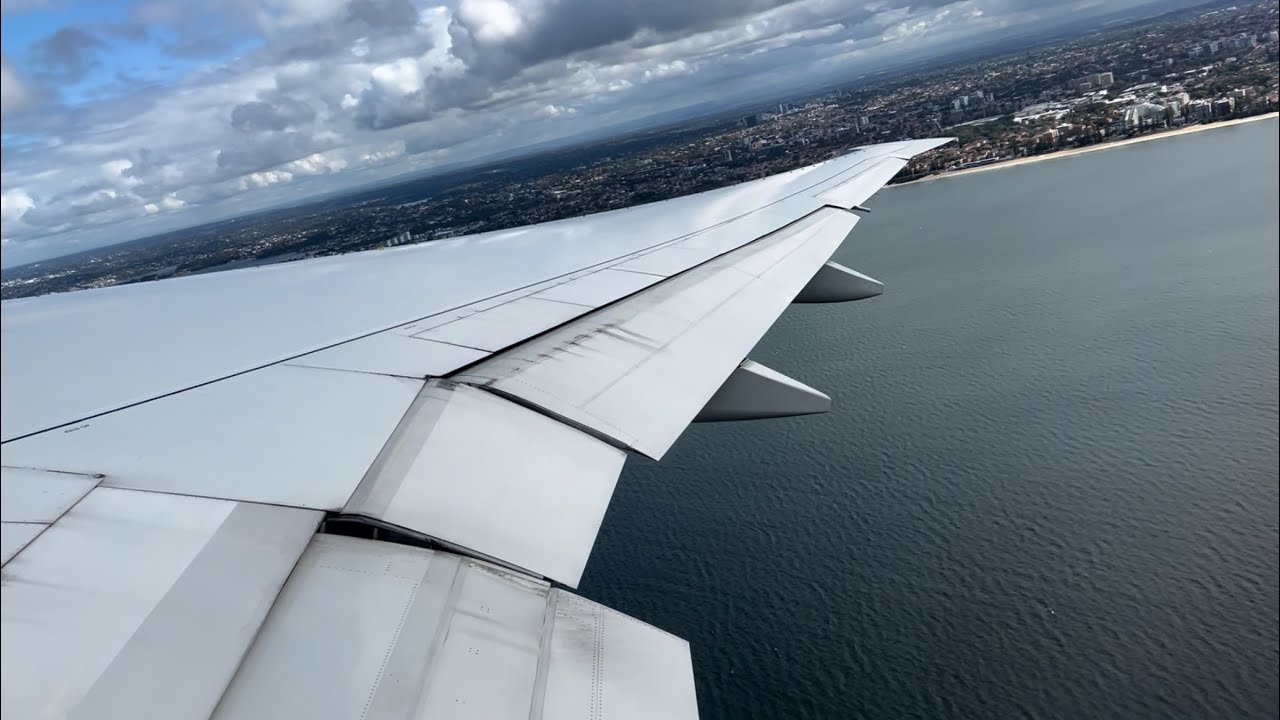 Air New Zealand Boeing 777-300ER Pushback, Taxi, and Takeoff from Sydney (SYD)