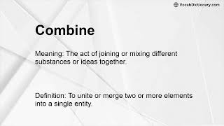 Combine Meaning