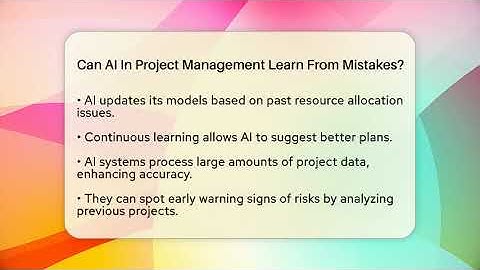 Can AI In Project Management Learn From Mistakes? - AI SaaS Software Explained