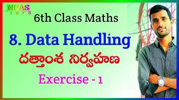 8 Data Handling - దత్తాంశ నిర్వహణ | Exercise - 1 | 6th Class Maths | Chapter - 8 | Statistics