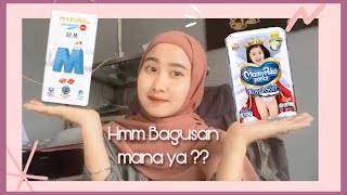 REVIEW DIAPERS MAMYPOKO royal soft dan MAKUKU | mana yang paling bagus ?!