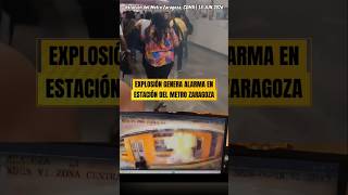 ⚠️CORTOCIRCUITO Y EXPLOSIÓN GENERAN ALARMA EN LA ESTACIÓN ZARAGOZA DEL METRO🚨