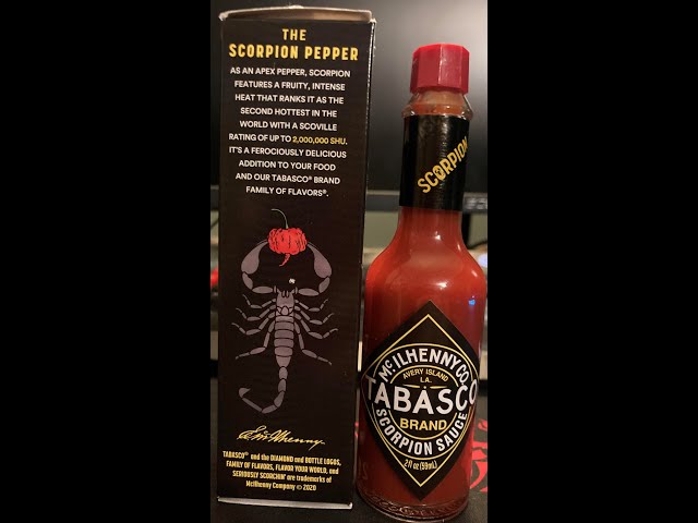 Tabasco Scorpion Sauce: 2,000,000 Scoville (Second Hottest in the