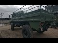 Finnish SISU MASI SA-150 4X4 DIESEL TRUCK driving