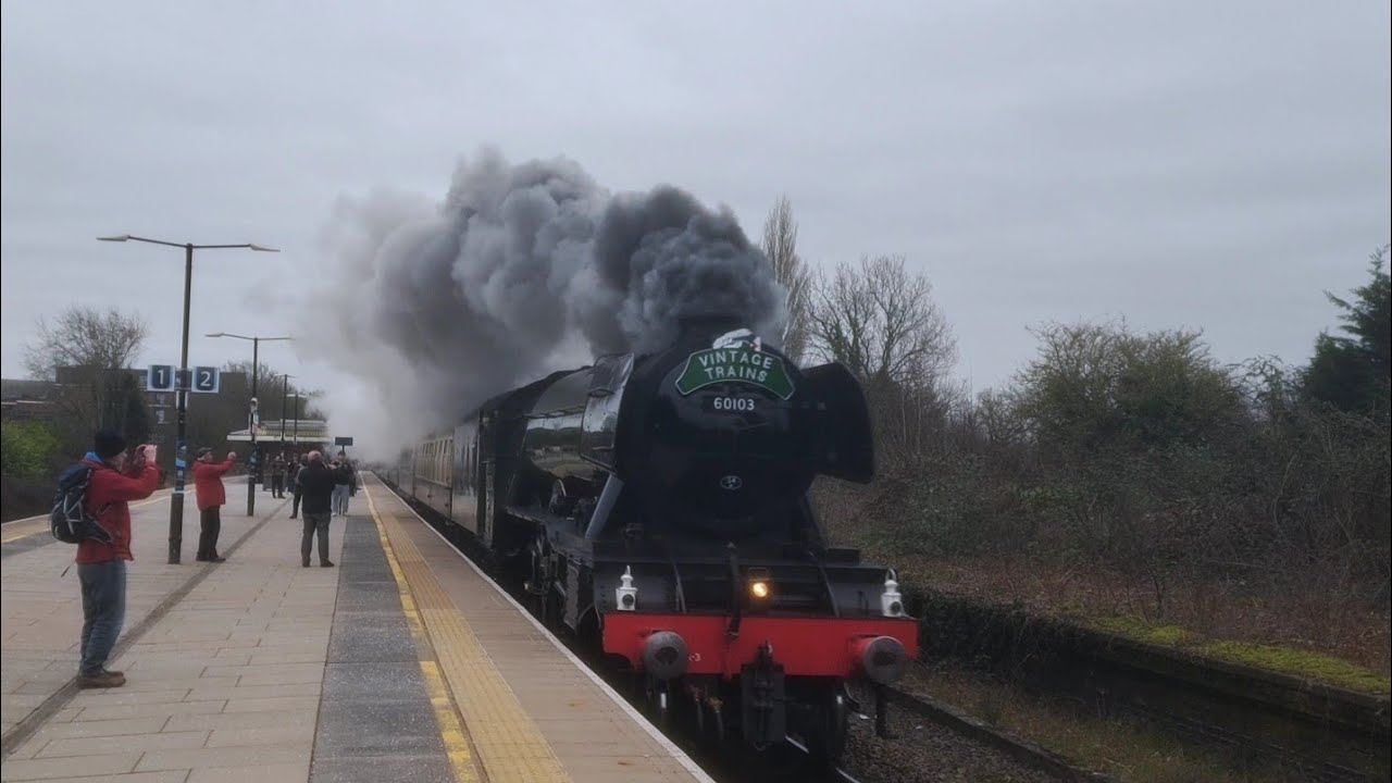 60103 Flying Scotsman storms Snow Hill Line with Vintage Trains Moor Street Scot Day 1 18/02/2026