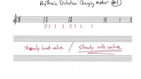 Changing meter rhythmic dictation #1