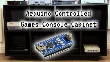 Arduino controlled games console cabinet