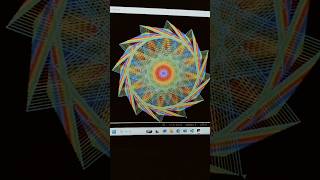 Beautiful Circle Star Flower using Turtle Graphics in PythonDesign#shorts#codingyoutub
